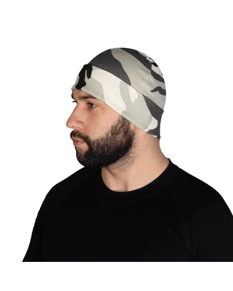 Тактична шапка Camotec Watch Cap з відворотом, камуфляж City Grey