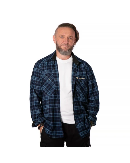 Тактична сорочка в клітинку Camotec Буревій, синя (Navy/Blue)