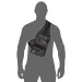 Тактична сумка-слінг з кобурою Camotec Gunner Sling 2.0, мультикам Black