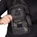 Тактична сумка-слінг з кобурою Camotec Gunner Sling 2.0, мультикам Black