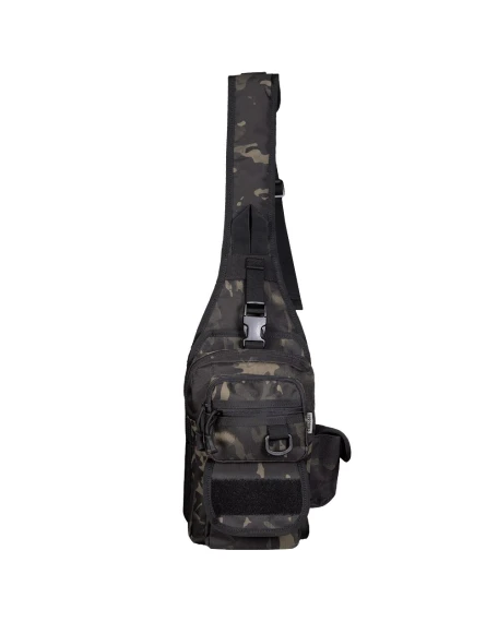 Тактична сумка-слінг з кобурою Camotec Gunner Sling 2.0, мультикам Black