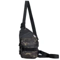 Тактична сумка-слінг з кобурою Camotec Gunner Sling, мультикам Black