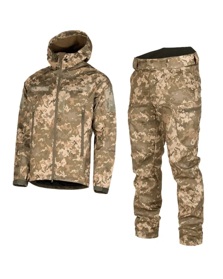 Тактичний костюм софтшел Camotec CM SoftShell 3.0, піксель ММ-14