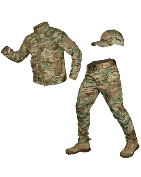 Тактичний костюм софтшел Camotec Phantom SoftShell, мультикам