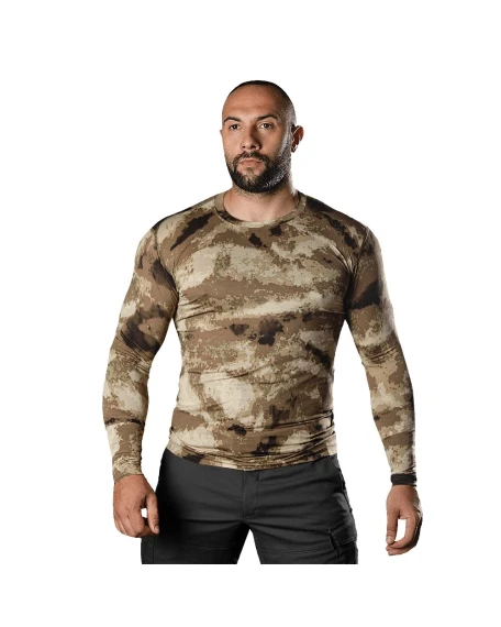Тактичний лонгслів Camotec Basic CoolTouch, A-TACS AU