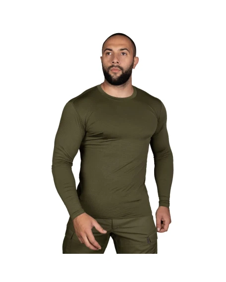 Тактичний лонгслів Camotec Basic CoolTouch, олива
