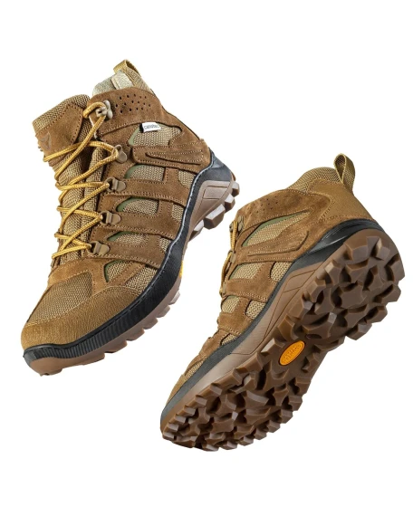 Утеплені тактичні черевики Camotec Scout MID 2.0, койот