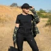 Жіноча тактична сорочка в клітинку Camotec Pani Буревій, салатова з темно-синім