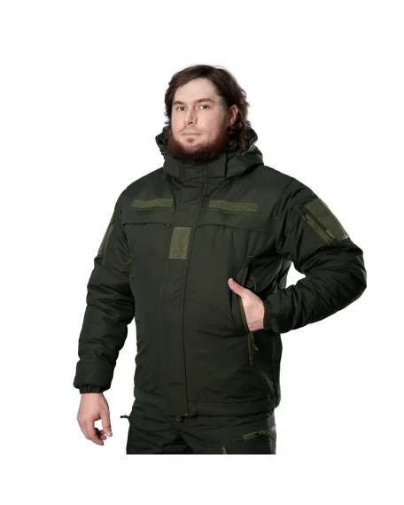 Зимова тактична куртка Camotec Patrol System 3.0, темна олива