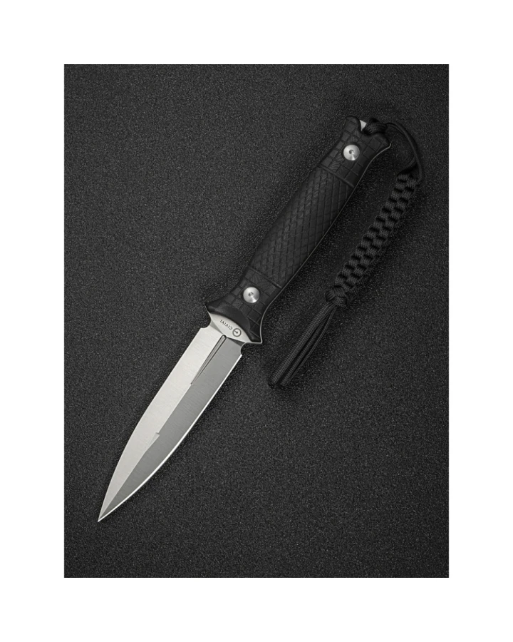 Ніж фіксований Civivi Perfrico C23026-1 з чохлом, Sandvik 14C28N, G10, чорний
