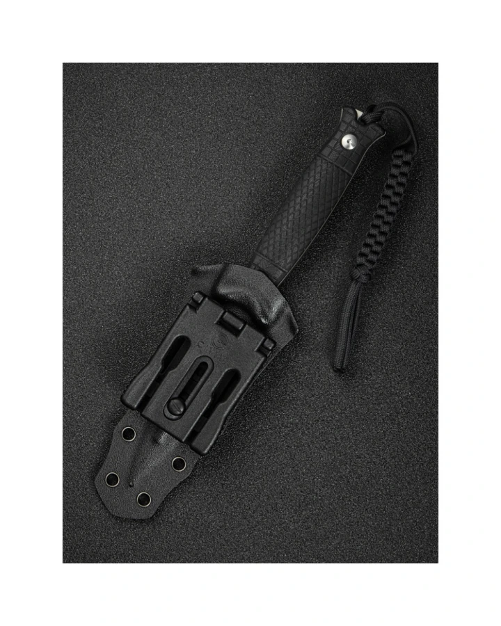 Ніж фіксований Civivi Perfrico C23026-1 з чохлом, Sandvik 14C28N, G10, чорний