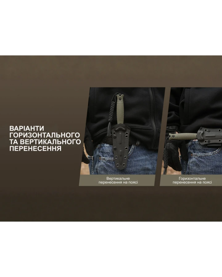 Ніж фіксований Civivi Perfrico C23026-1 з чохлом, Sandvik 14C28N, G10, чорний