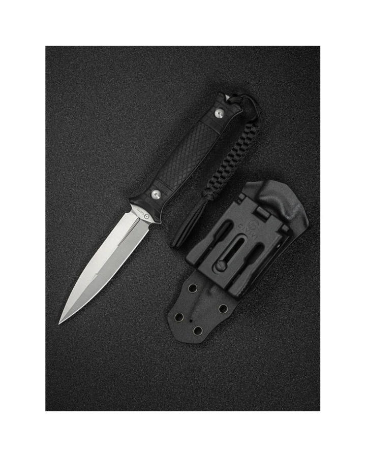 Ніж фіксований Civivi Perfrico C23026-1 з чохлом, Sandvik 14C28N, G10, чорний