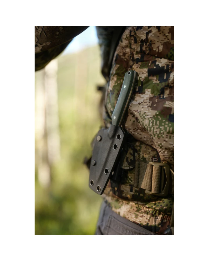 Ніж фіксований кишеньковий Civivi High Grass Field Knife C25084-2, Sandvik 14C28N, мікарта, зелений