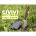 Ніж фіксований кишеньковий Civivi High Grass Field Knife C25084-3, Sandvik 14C28N, дерево, коричневий