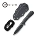 Ніж фіксований кишеньковий Civivi Mini Elementum C23010-1, Nitro-V, G10, чорний