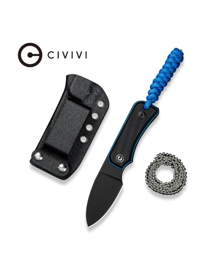 Ніж фіксований тактичний Civivi Baby Banter C23045-1, Nitro-V, G10, чорний