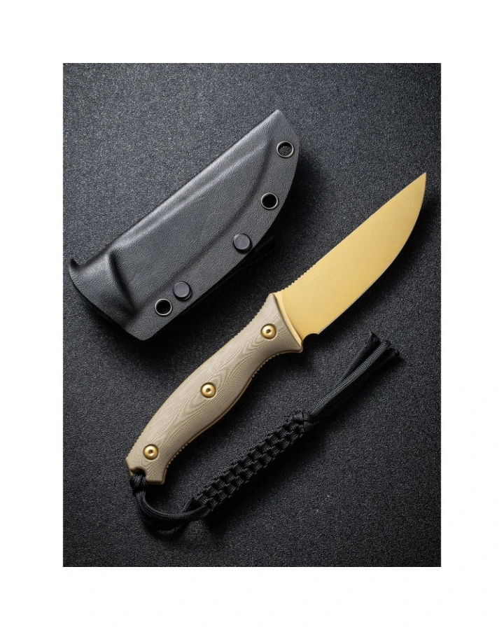Ніж фіксований тактичний Civivi Stormridge C23041-2, Nitro-V, G10, бежевий