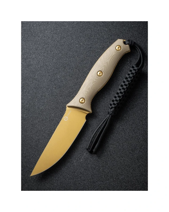 Ніж фіксований тактичний Civivi Stormridge C23041-2, Nitro-V, G10, бежевий