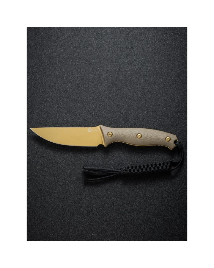Ніж фіксований тактичний Civivi Stormridge C23041-2, Nitro-V, G10, бежевий
