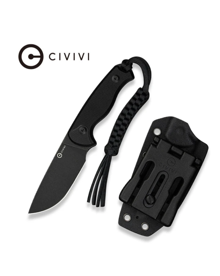 Ніж фіксований тактичний Civivi Timberbark C23094-1, Sandvik 14C28N, G10, чорний