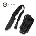 Ніж фіксований тактичний Civivi Timberbark C23094-1, Sandvik 14C28N, G10, чорний