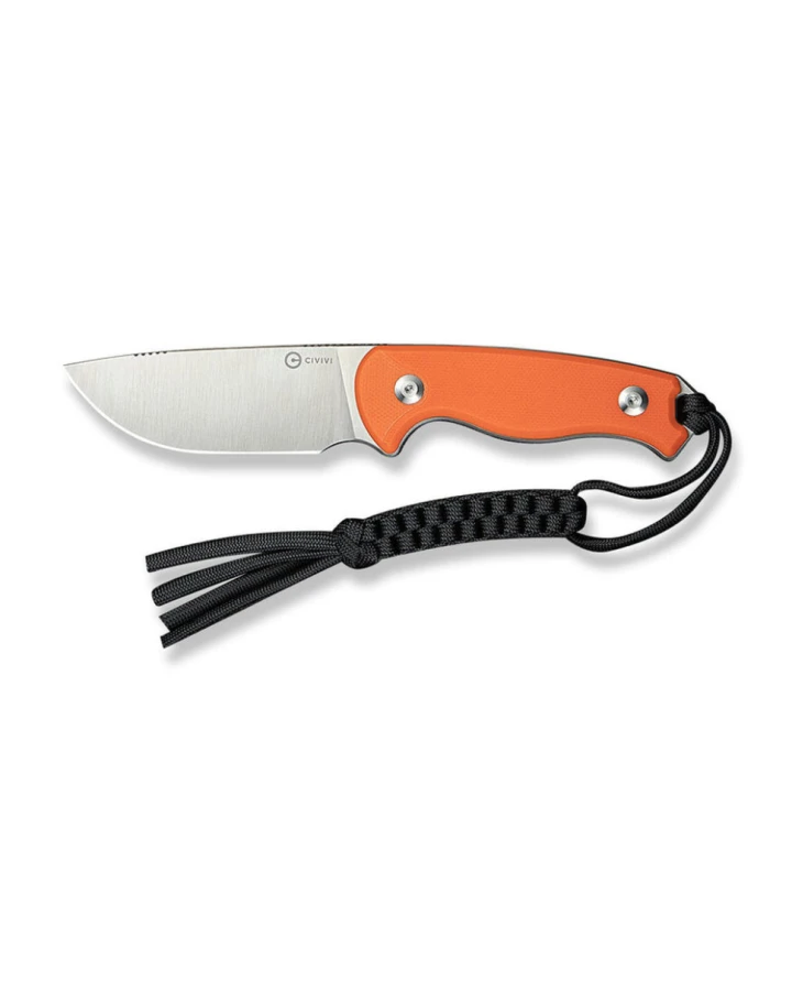 Ніж фіксований тактичний Civivi Timberbark C23094-2, Sandvik 14C28N, G10, помаранчевий
