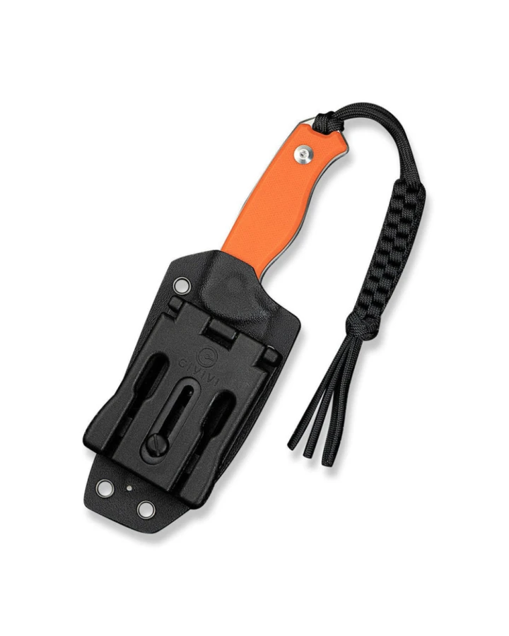 Ніж фіксований тактичний Civivi Timberbark C23094-2, Sandvik 14C28N, G10, помаранчевий