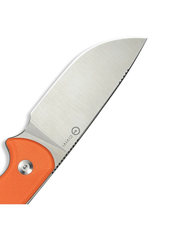 Ніж фіксований тактичний Civivi Timberbark C23094-2, Sandvik 14C28N, G10, помаранчевий