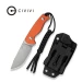 Ніж фіксований тактичний Civivi Timberbark C23094-2, Sandvik 14C28N, G10, помаранчевий