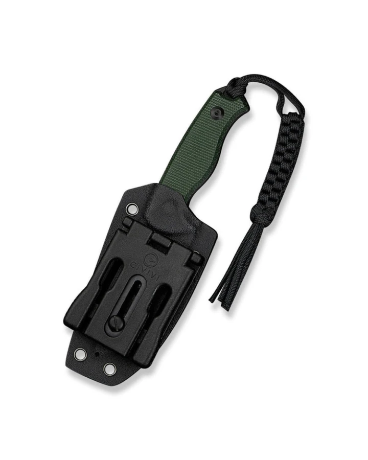 Ніж фіксований тактичний Civivi Timberbark C23094-3, Sandvik 14C28N, мікарта, зелений
