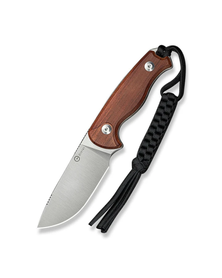 Ніж фіксований тактичний Civivi Timberbark C23094-4, Sandvik 14C28N, дерево, коричневий