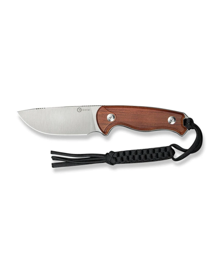 Ніж фіксований тактичний Civivi Timberbark C23094-4, Sandvik 14C28N, дерево, коричневий