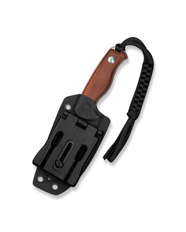 Ніж фіксований тактичний Civivi Timberbark C23094-4, Sandvik 14C28N, дерево, коричневий