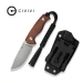 Ніж фіксований тактичний Civivi Timberbark C23094-4, Sandvik 14C28N, дерево, коричневий