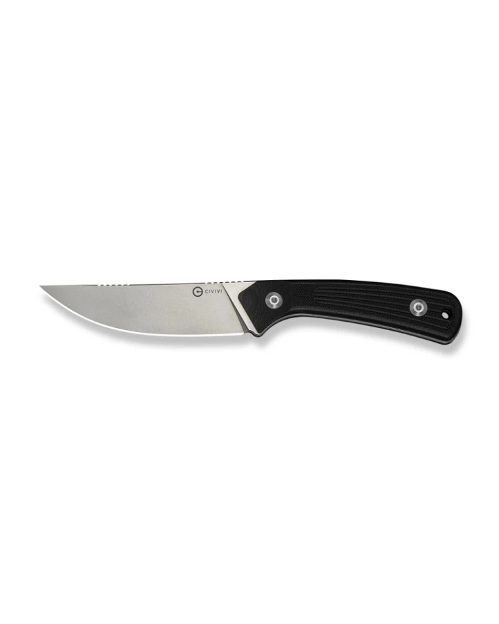 Ніж фіксований туристичний Civivi Carveth C25040-1, AEB-L, G10, чорний