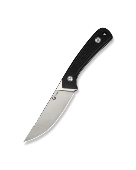 Ніж фіксований туристичний Civivi Carveth C25040-1, AEB-L, G10, чорний