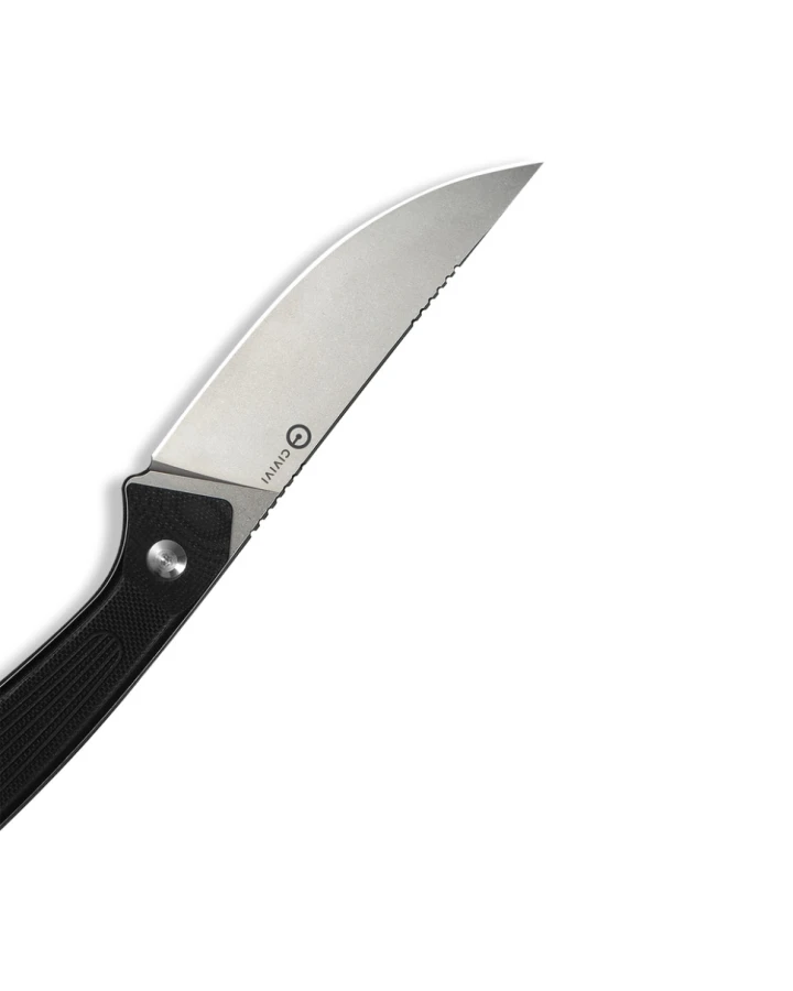Ніж фіксований туристичний Civivi Carveth C25040-1, AEB-L, G10, чорний