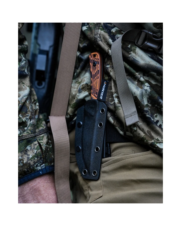 Ніж фіксований туристичний Civivi Carveth C25040-2, AEB-L, G10, помаранчевий/чорний