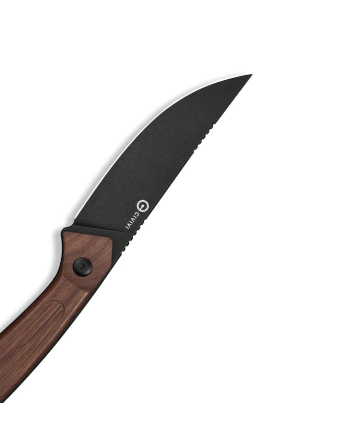 Ніж фіксований туристичний Civivi Carveth C25040-3, AEB-L, дерево, коричневий