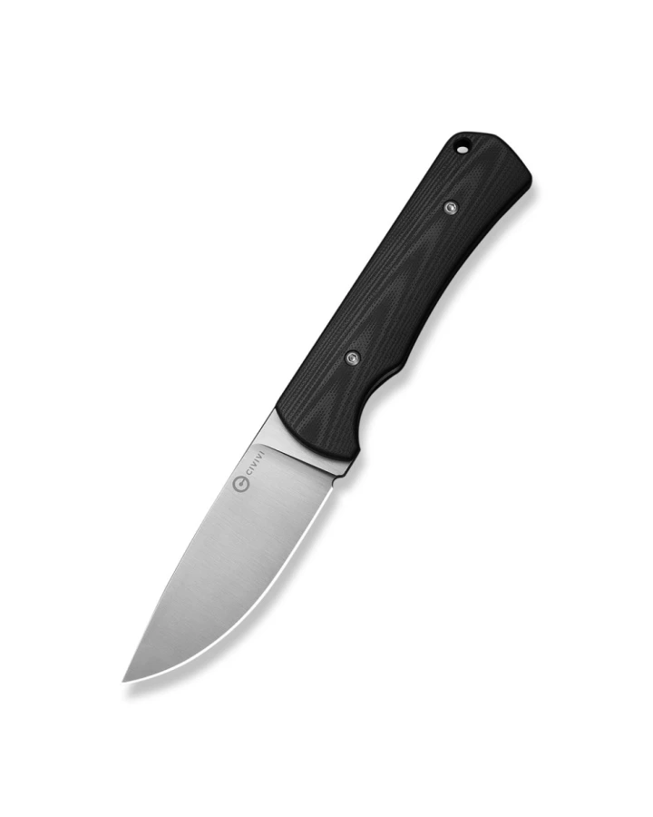 Ніж фіксований туристичний Civivi Jencks C24051-1, Sandvik 14C28N, G10, чорний