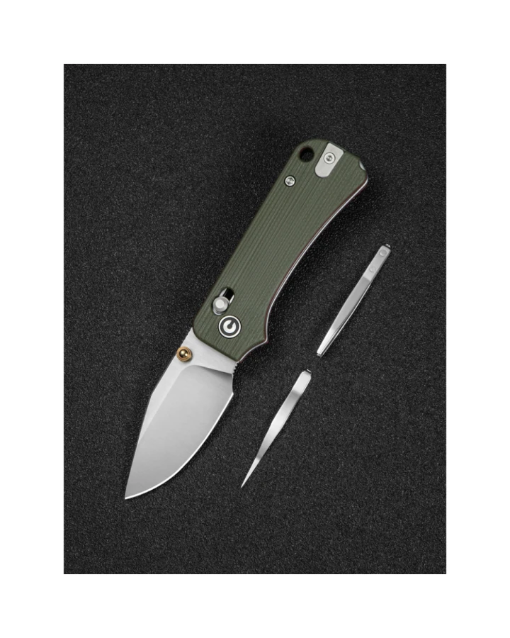 Ніж складаний Civivi Baby Banter 2 C24074-1, Sandvik 14C28N, G10, зелений