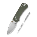 Ніж складаний Civivi Baby Banter 2 C24074-1, Sandvik 14C28N, G10, зелений