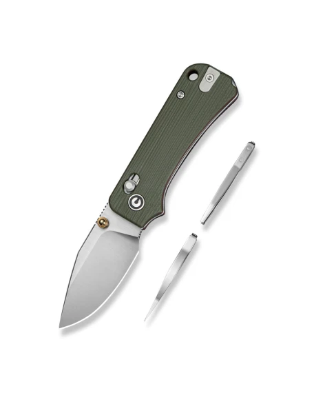 Ніж складаний Civivi Baby Banter 2 C24074-1, Sandvik 14C28N, G10, зелений