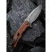 Ніж складаний Civivi Mini Praxis C18026C-DS1, Дамаська сталь, дерево, коричневий