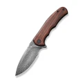 Ніж складаний Civivi Mini Praxis C18026C-DS1, Дамаська сталь, дерево, коричневий