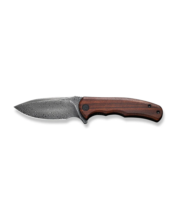 Ніж складаний Civivi Mini Praxis C18026C-DS1, Дамаська сталь, дерево, коричневий