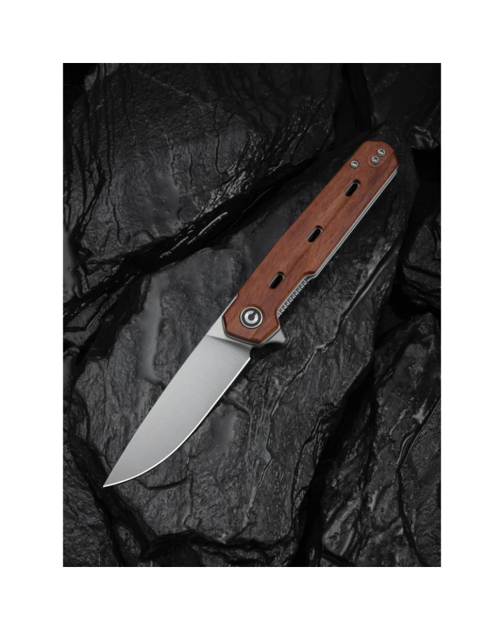 Ніж складаний Civivi Navo C25015B-1, Nitro-V, дерево, коричневий