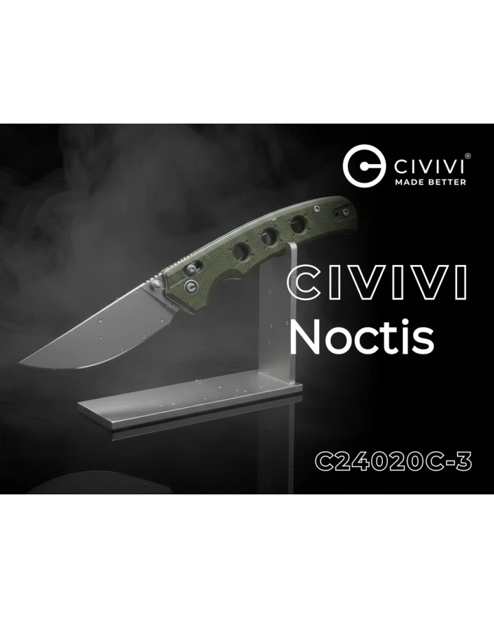 Ніж складаний Civivi Noctis C24020С-3 C24020C-3, Nitro-V, мікарта, зелений