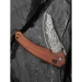 Ніж складаний Civivi Sixgill Guibourtia Wood C24050-DS1, Дамаська сталь, дерево, коричневий